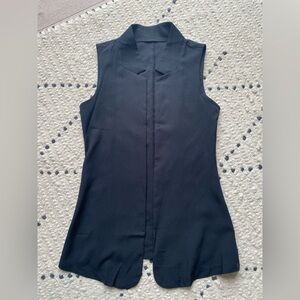 Sleeveless Black Blouse